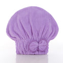 High Density Coral Fleece Bow Hair Drying Hat