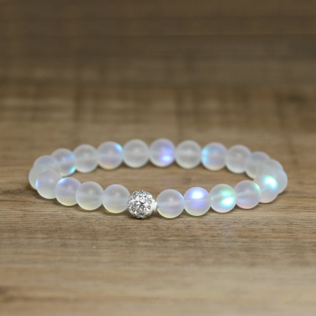 Natural Stone Colorful Moonlight Beaded Bracelet