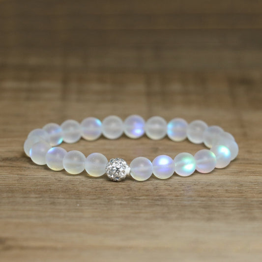 Natural Stone Colorful Moonlight Beaded Bracelet