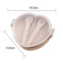 Wheat Straw Love Lunch Box Creative Children's Lunch Box