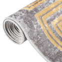 vidaXL Rug Washable 80x150 cm Grey Anti Slip