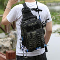 Cross-body Belt Fanny Pack Backpack Fishing Rod Bag Special Backpack Large Equipment