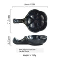 Creative Japanese Style Ceramic Plate Simple With Handle Plum-shaped Dish