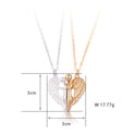 Two Novel Angel Wing Magnetic Couple Necklaces In Different Colors Can Also Be Jewelry For Good Friend To Commemorate Friendship