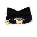 Handsome Cat Bow Corduroy Cat Collar