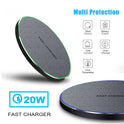 Fabric Disc Wireless Charger 20W Fast Charge