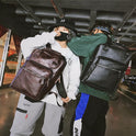 Travel Computer Large Backpack Pu Leather Personality Fashion Large Capacity