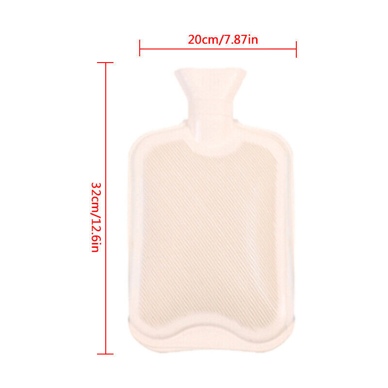 3 Pack 2L HOT WATER BOTTLE NATURAL RUBBER WARMER LARGE PAIN RELIEF HEAT ACHING