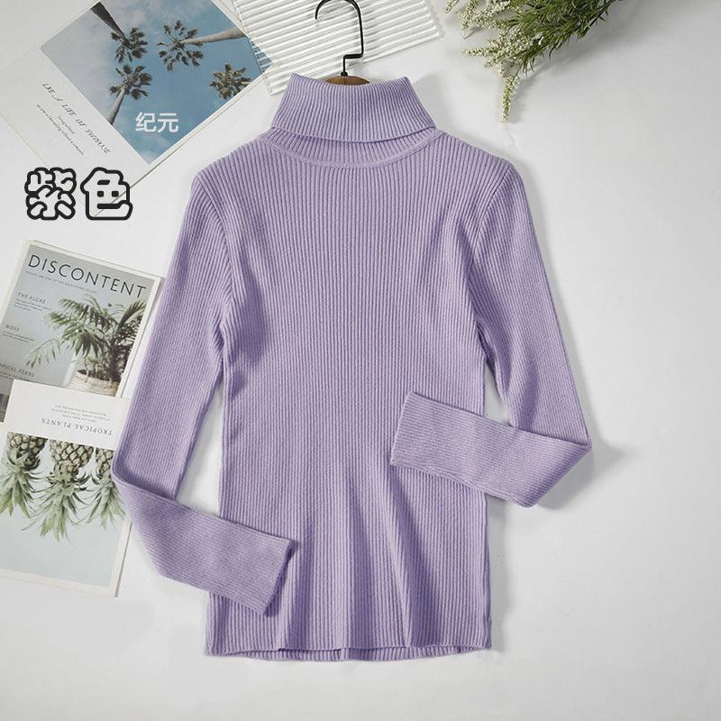 Bottoming Shirt Women's Long-sleeved Pullover All-match Slim-fitting Tight-fitting Sweater