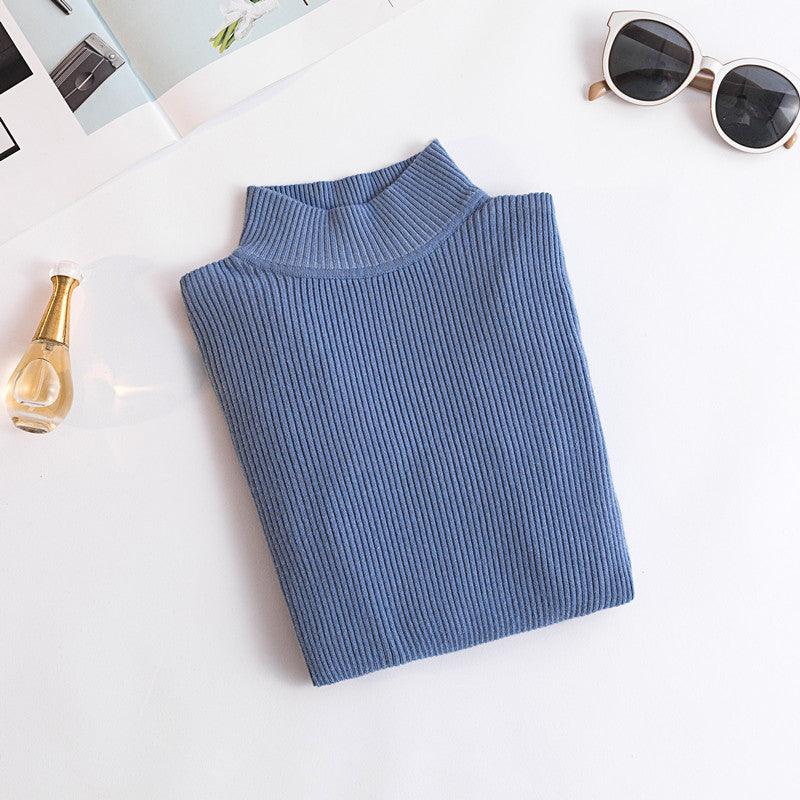 The New Fashion All-match Slim Knitted Top Trendy