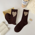 Socks Children's Ins Fashion Versatile Net Red Love Letter Socks Autumn And Winter Cotton Socks