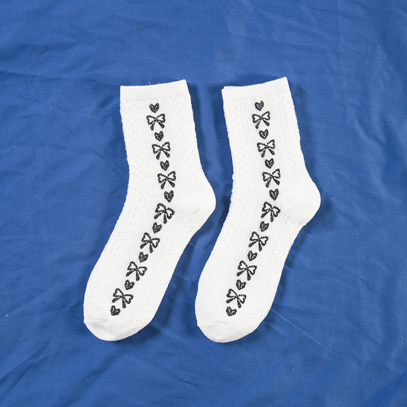 Ladies Cute Lace College Style Socks