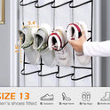 12-24 Pocket Shoe Holder Organiser Over The Door Hanging Shelf Rack Storage Hook