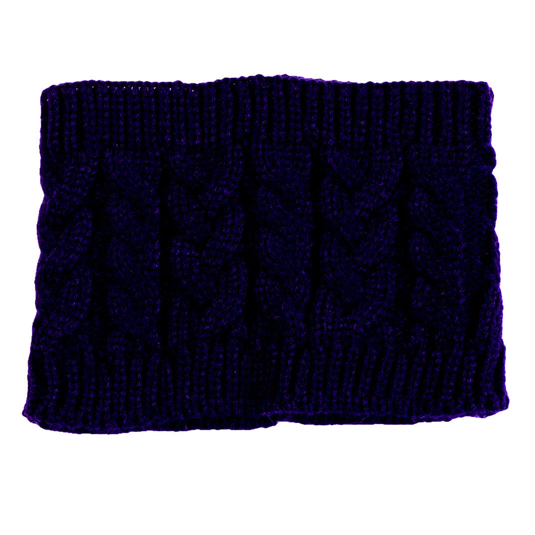 Knitted Face Wash Head Cover Empty Top Ponytail Beanie