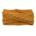 European And American Knitting Twist Cross Wool Hair Band
