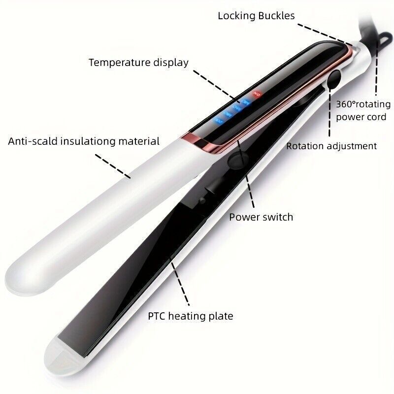 Hair Straighteners Ceramic Plates Straightener Curler Salon Hair Styler