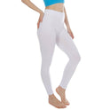 Pure Color High Waist Skinny Stretch Milk Silk