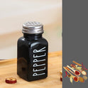 Barbecue Sprinkler Bottle Salt And Pepper Shaker Seasoning Bottle Square Glass Bottle