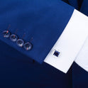 Lucky Blue Sandstone Crystal Cufflinks Men's Light Luxury French Shirt Sleeve Nails