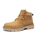 Men's Short Leather Boots British Style Increased Leisure