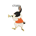 Animal Cartoon Alloy Cute Metal Animal Cat Rabbit Brooch