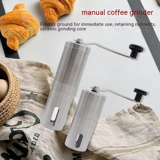 Coffee Machine Hand-cranked Household Coffee Bean Grinder Stainless Steel Small Manual Pulverizer