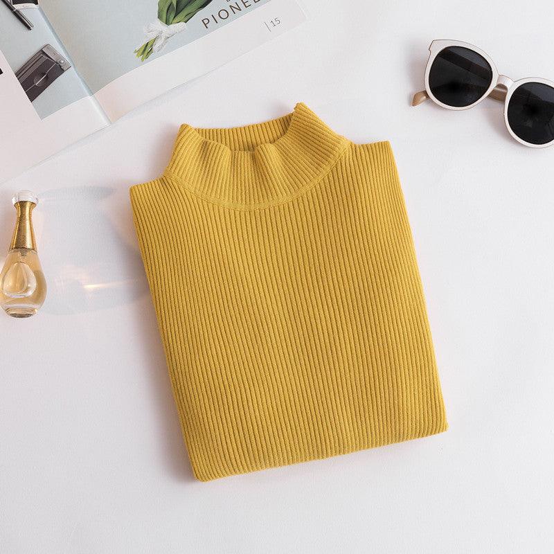 The New Fashion All-match Slim Knitted Top Trendy