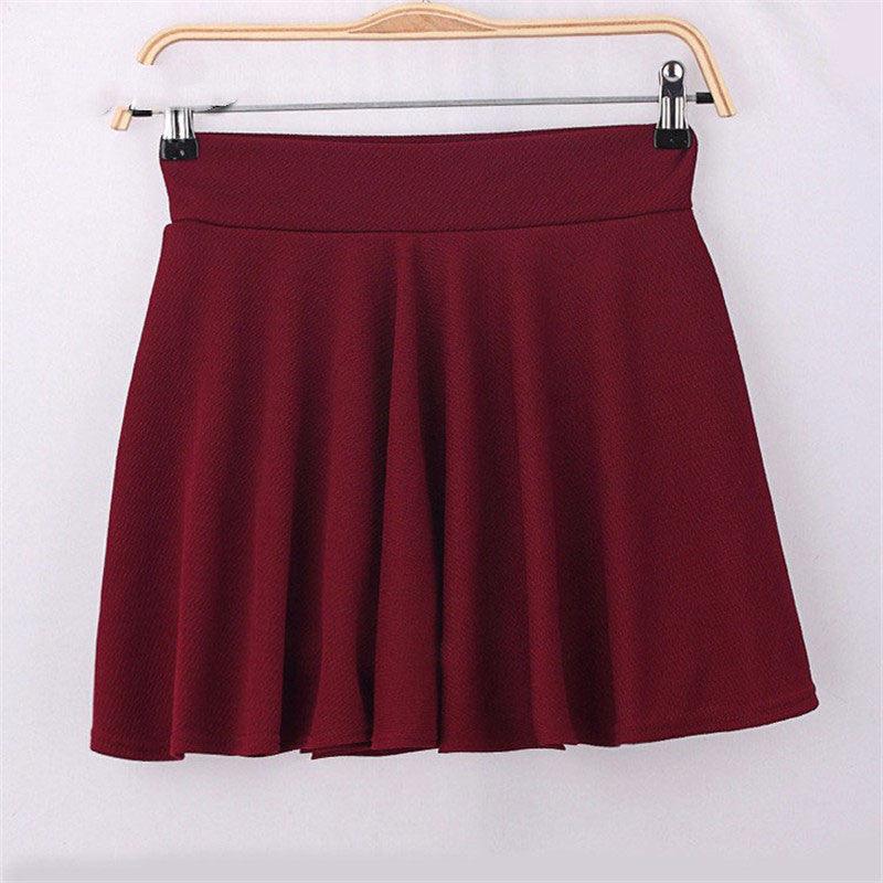 Women's Anti-glare Bottoming Pleated A-line Skirt