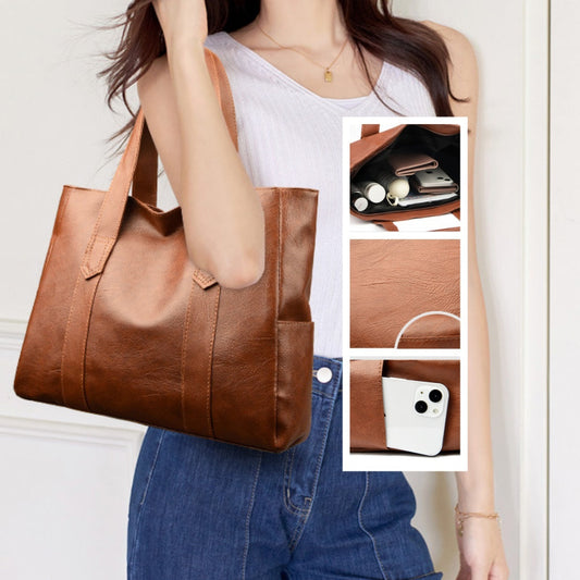 Large Capacity Commuter's All-matching Portable And Fashion Shoulder Bag Casual Tote Bag Autumn And Winter Fashion Handbag