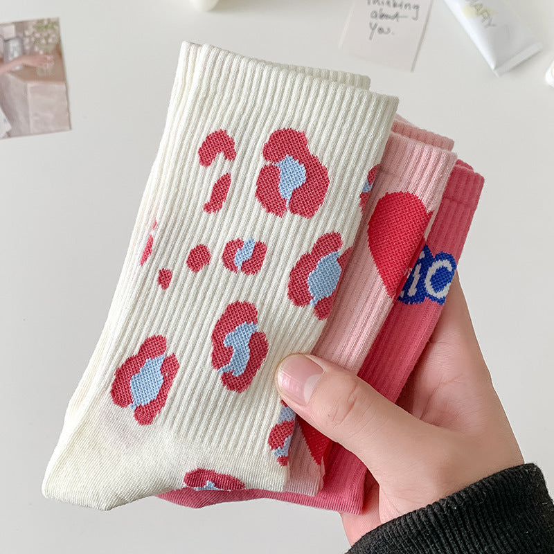 New Heart Strawberry Sweet Love Girl Socks