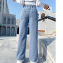 Girls Denim Funky Casual Love Wide Leg Pants