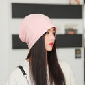 Women's Fashion Pullover Cap, Scarf And Neck Sleeve