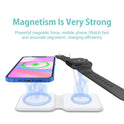 2 In 1 Magnetic Absorption Wireless Charging 15W Quick Charging Applicable