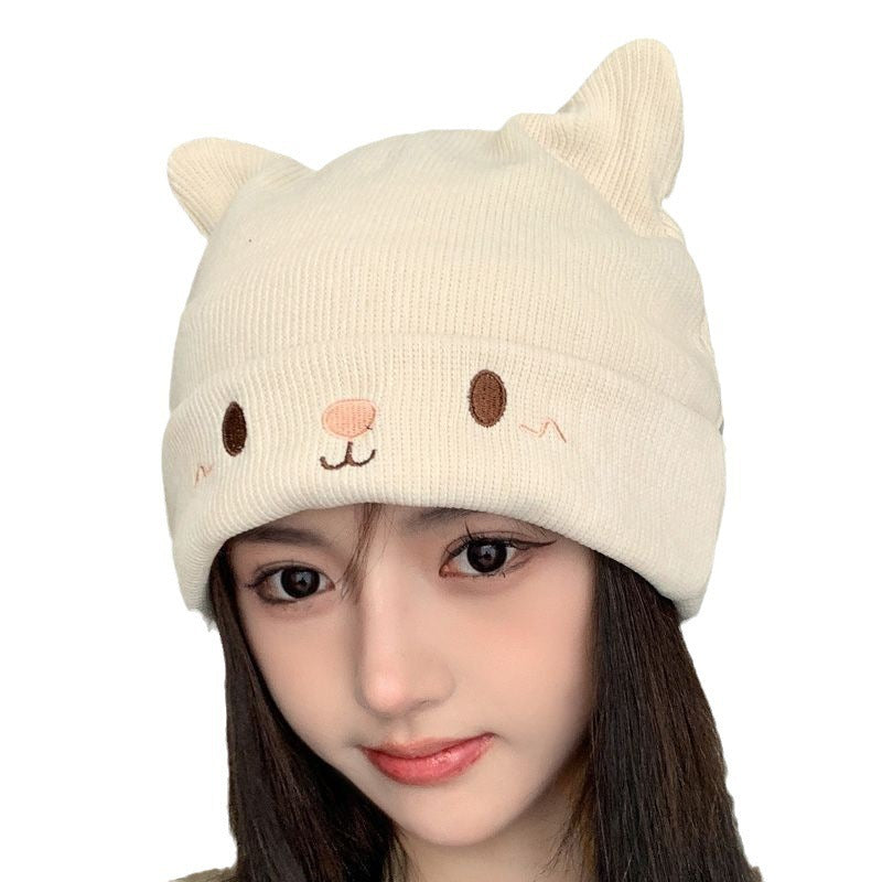 Women's Fashionable Knitted Thermal Head Cover Hat