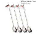 Merry Christmas Spoons Xmas Party Tableware Ornaments Christmas Decorations