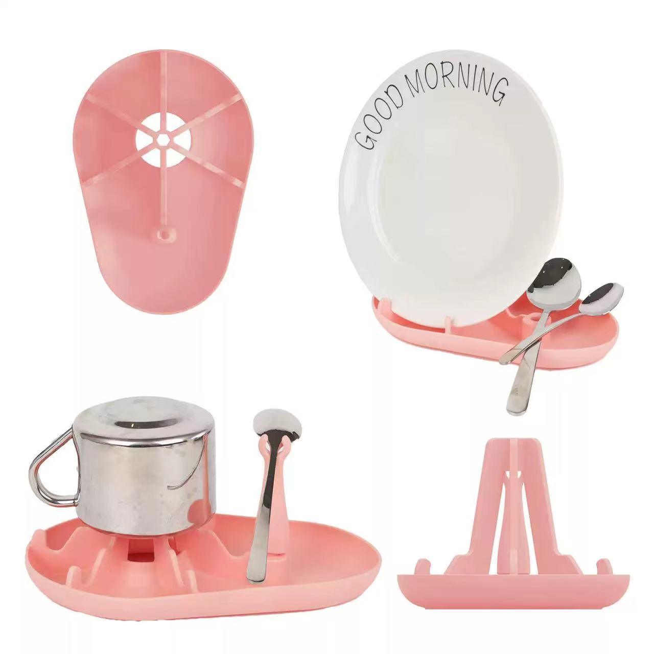 Silicone Cup For Water Dry Desktop Draining Rack