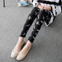 Spring Graffiti Milk Silk Ink Painting Elastic Leggings Wholesale