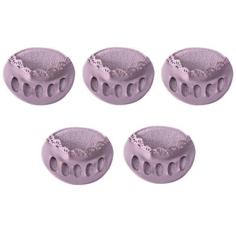 Lace Invisible Five Finger Half Soles Four Seasons Universal Non-slip Toe Socks Female