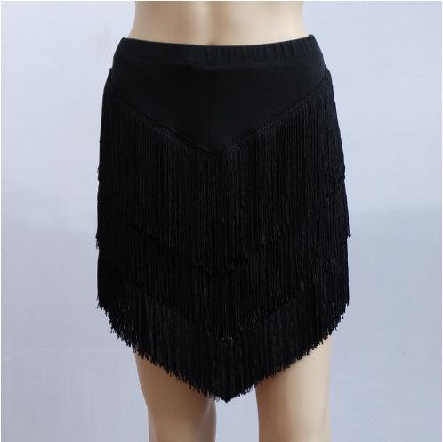 Women's SkirtLatin Dance Tassel Skirt For Women's Adult Short Skirt