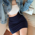 Women's Fashion High Waist Bottoming Skirt