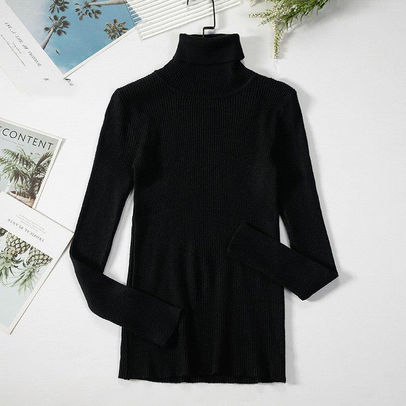 Bottoming Shirt Women's Long-sleeved Pullover All-match Slim-fitting Tight-fitting Sweater