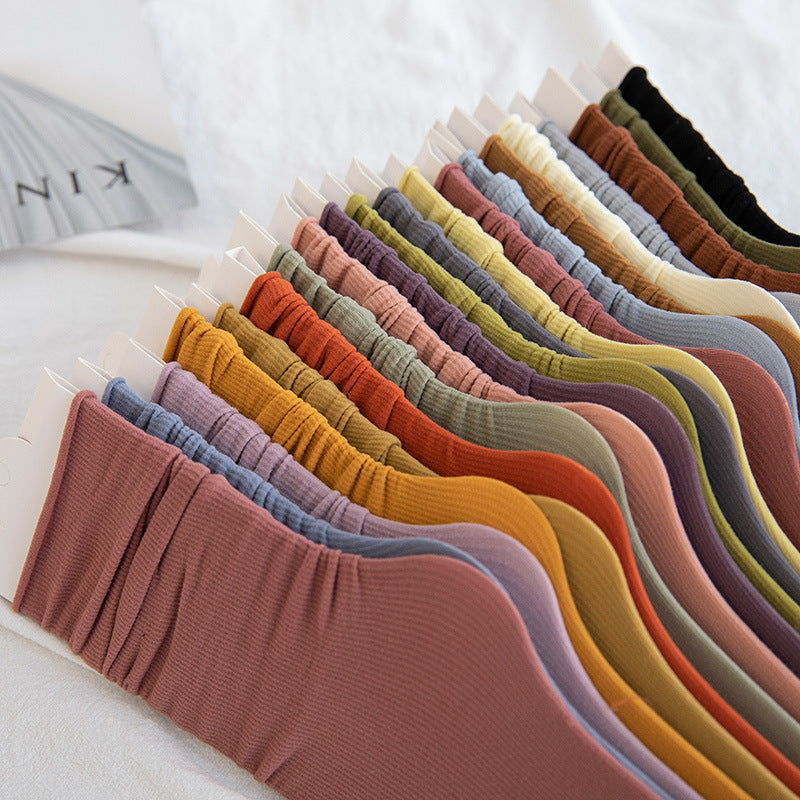 Women's Spring And Summer Thin Candy Color Socks
