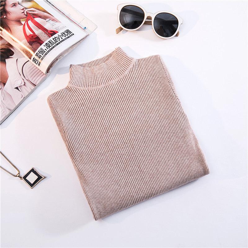 The New Fashion All-match Slim Knitted Top Trendy