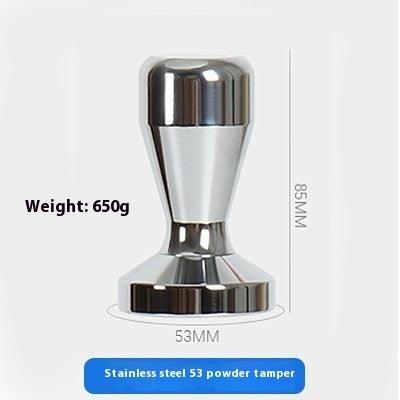 Wooden Handle Coffee Tamper Electroplated Alloy Tamper Coffee Distributor Powder Filler Supporting Equipment
