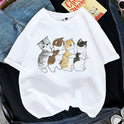 Women's Printed Cat Short Sleeve