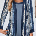 Women's Hollow-out Sleeves Cotton And Linen Buckle-free Cardigan Coat
