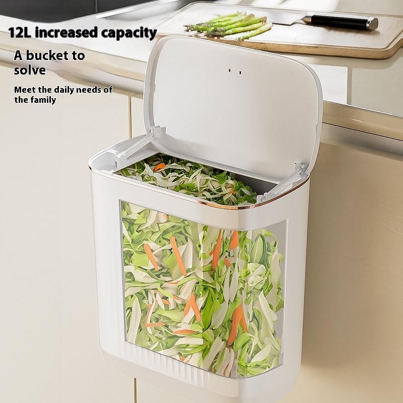 Kitchen Wall-mounted Trash Can Household Toilet Large Capacity Punch-free Hanging