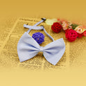 Simple Solid Color Bow Pet Collar