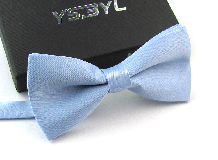 Matte Men's Solid Color Wedding Bow Tie Gentleman Polyester