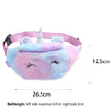 Cartoon Plush Shoulder Bag Little Girl Cute Big Eyes Waist Bag Kindergarten Children Messenger Bag Chest Bag